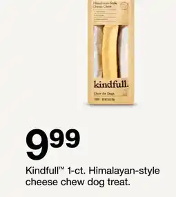 Target Kindfull 1-ct. Himalayan-style cheese chew dog treat offer