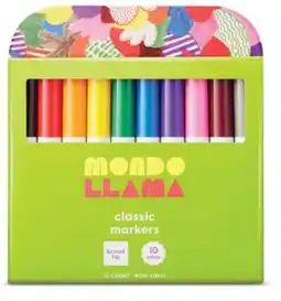 Target Mondo Llama 10-ct. broad-tip markers offer