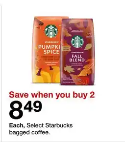 Target Starbucks bagged coffee offer