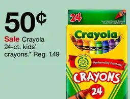 Target Crayola 24-ct. kids' crayons offer