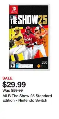 Game Stop MLB The Show 25 Standard Edition - Nintendo Switch offer