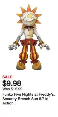 Game Stop Funko Five Nights at Freddy's: Security Breach Sun 5.7-in Action Figure offer
