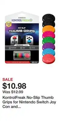 Game Stop KontrolFreak No-Slip Thumb Grips for Nintendo Switch Joy Con and Switch Lite offer