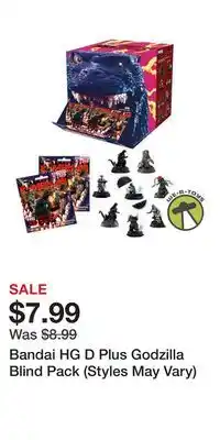 Game Stop Bandai HG D Plus Godzilla Blind Pack (Styles May Vary) offer