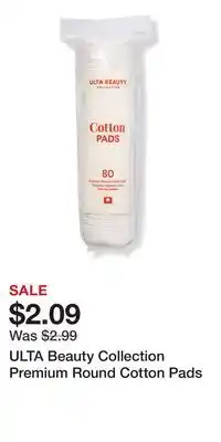 Ulta Beauty ULTA Beauty Collection Premium Round Cotton Pads offer