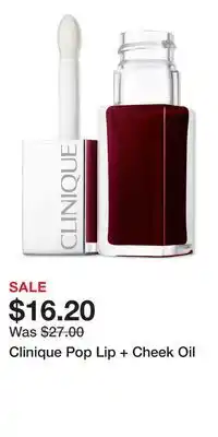 Ulta Beauty Clinique Pop Lip + Cheek Oil offer