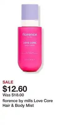 Ulta Beauty florence by mills Love Core Hair & Body Mist offer