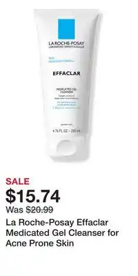 Ulta Beauty La Roche-Posay Effaclar Medicated Gel Cleanser for Acne Prone Skin offer