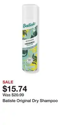 Ulta Beauty Batiste Original Dry Shampoo offer