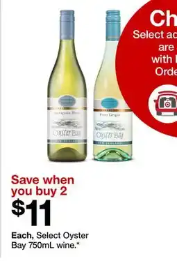 Target Select Oyster Bay 750 ml wine offer