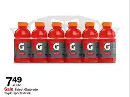 Target Select Gatorade 12-pk. sports drink offer