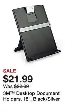 Office Depot 3M Desktop Document Holders, 18, Black/Silver offer