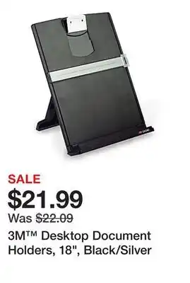 Office Depot 3M Desktop Document Holders, 18, Black/Silver offer