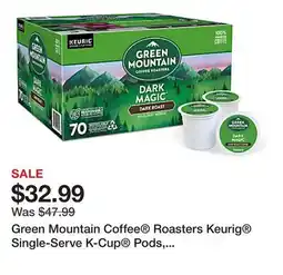 Office Depot Green Mountain Coffee Roasters Keurig Single-Serve K-Cup Pods, Dark Magic, Dark Roast offer