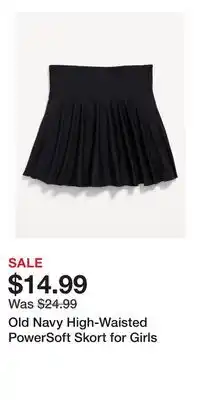 Old Navy Old Navy High-Waisted PowerSoft Skort for Girls offer
