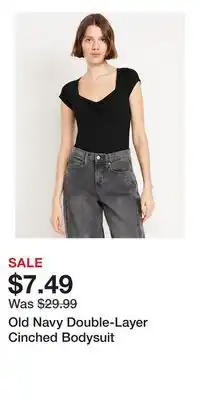 Old Navy Old Navy Double-Layer Cinched Bodysuit offer