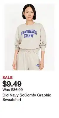 Old Navy Old Navy SoComfy Graphic Sweatshirt offer