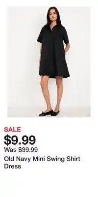 Old Navy Old Navy Mini Swing Shirt Dress offer