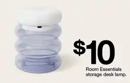 Target Room Essentials storage desk lamp offer