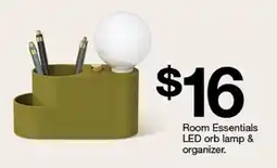 Target Room Essentials LED orb lamp & organizer offer