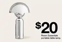 Target Room Essentials portable table lamp offer