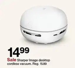 Target Sharper Image desktop cordless vacuum offer