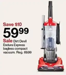 Target Dirt Devil Endura Express bagless compact vacuum offer