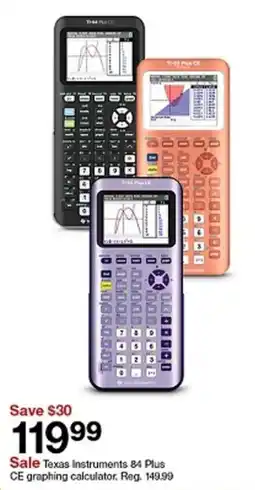 Target Texas Instruments 84 Plus CE graphing calculator offer