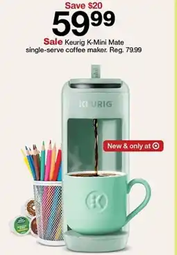 Target Keurig K-Mini Mate single-serve coffee maker offer