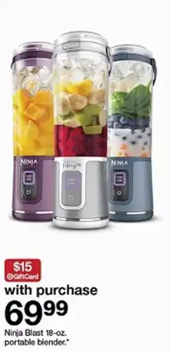 Target Ninja Blast portable blender offer