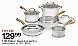 Target Cuisinart Classic stainless steel cookware set offer