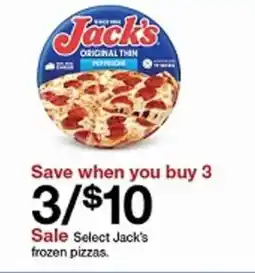 Target Select Jack's frozen pizzas offer