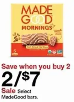Target Select MadeGood bars offer