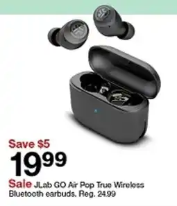 Target JLab GO Air Pop True Wireless Bluetooth earbuds offer