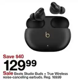 Target Beats Studio Buds + True Wireless noise-cancelling earbuds offer