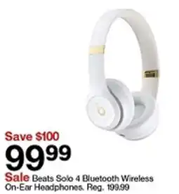 Target Beats Solo 4 Bluetooth Wireless On-Ear Headphones offer
