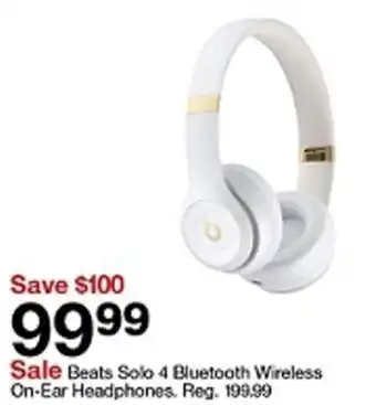 Target Beats Solo 4 Bluetooth Wireless On-Ear Headphones offer