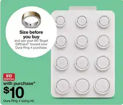 Target Oura Ring 4 sizing kit offer