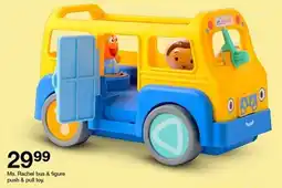 Target Ms. Rachel bus & figure push & pull toy offer