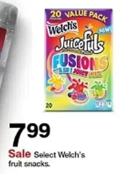 Target Select Welch's fruit snacks offer