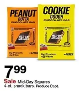 Target Mid-Day Squares snack bars offer