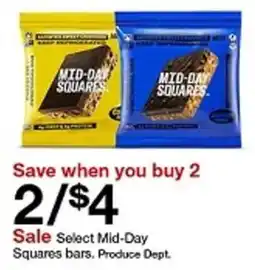 Target Select Mid-Day Squares bars offer
