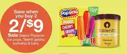 Target Popsicle ice pops, Talenti gelato, sorbetto & bars offer