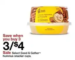 Target Select Good & Gather hummus snacker cups offer