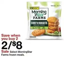 Target Select MorningStar Farms frozen meals offer