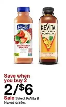 Target Select KeVita & Naked drinks offer