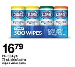 Target Clorox disinfecting wipes value pack offer