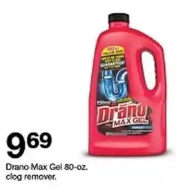 Target Drano Max Gel clog remover offer