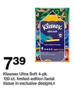 Target Kleenex Ultra Soft limited edition facial tissue in exclusive designs offer