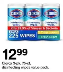 Target Clorox disinfecting wipes value pack offer